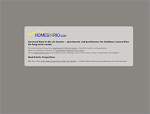 Tablet Screenshot of homesinrio.com